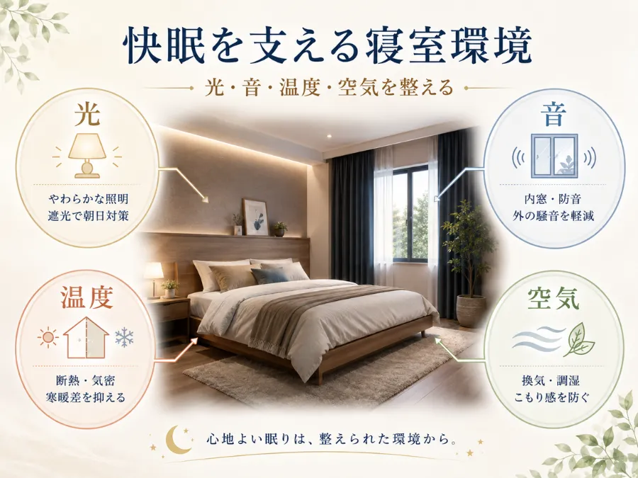 快眠に必要な寝室環境