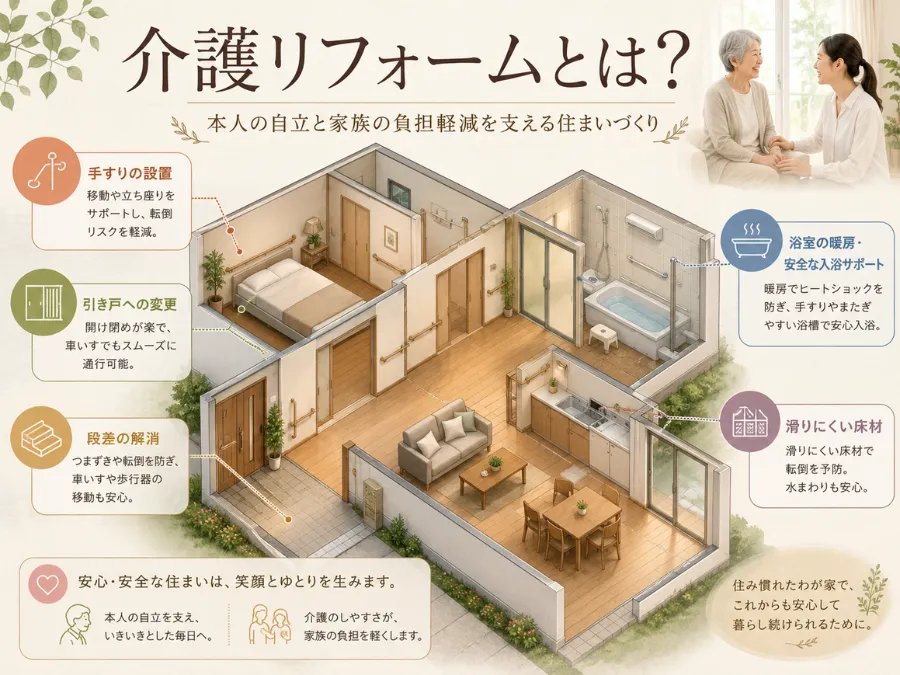 介護リフォーム完全ガイド｜種類・費用相場・補助金・業者選びまでわかりやすく解説