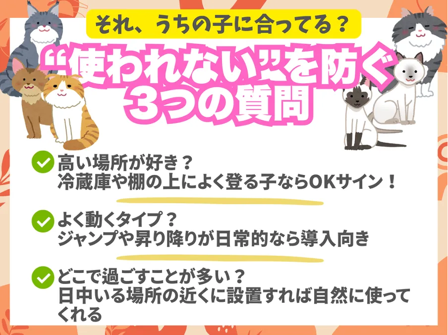 使われないを防ぐ3つの質問