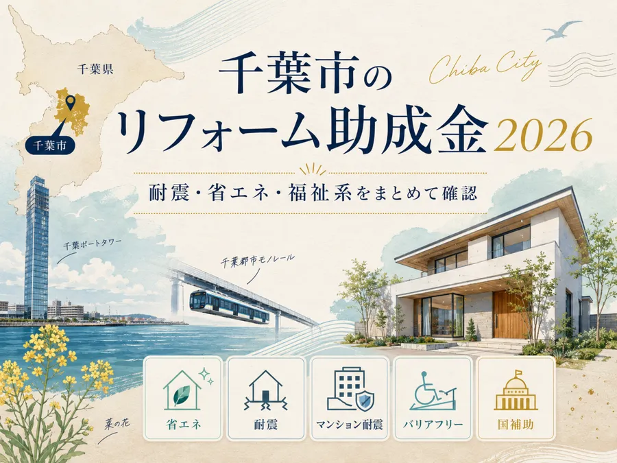 【2026年版】千葉市のリフォーム助成金｜耐震・省エネ・バリアフリー網羅