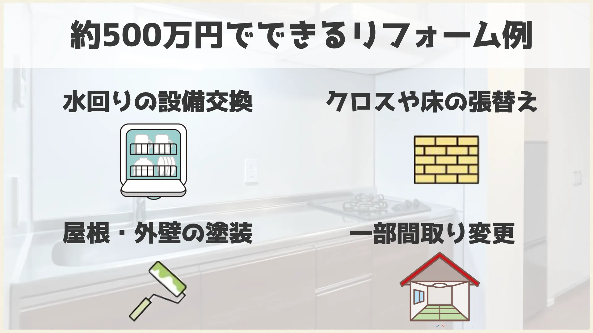約500万円でできるリフォーム例