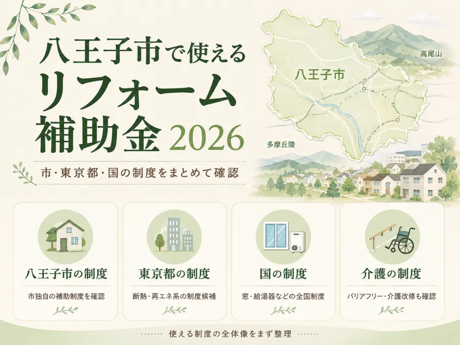 八王子市で使えるリフォーム補助金2026