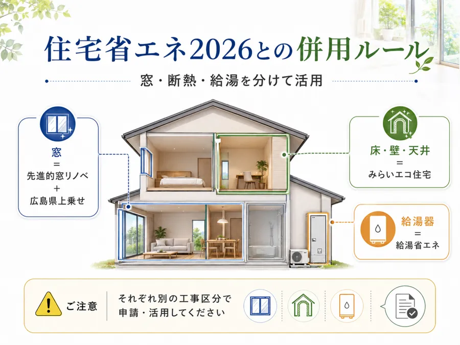 住宅省エネ2026キャンペーンとの併用ルール