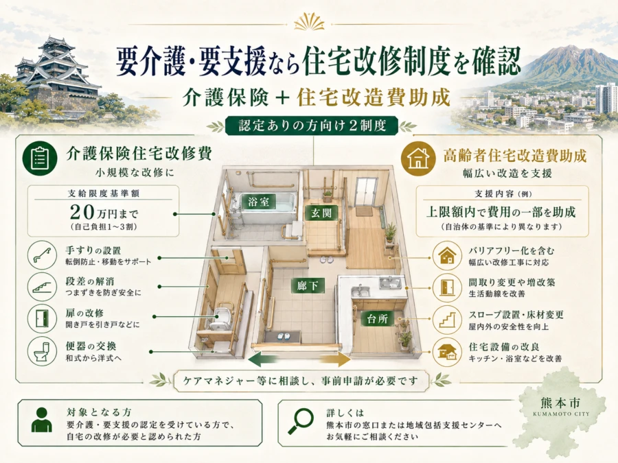 熊本市の高齢者住宅改造費助成事業