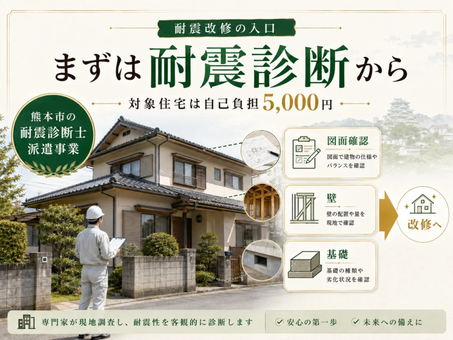熊本市の耐震診断士派遣事業