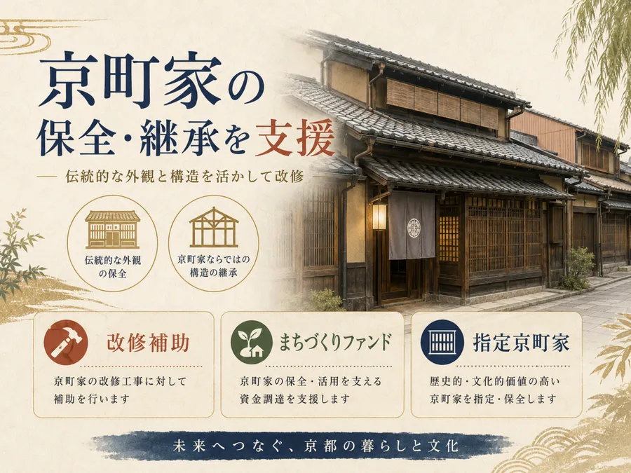 京町家の保全・継承に関する補助