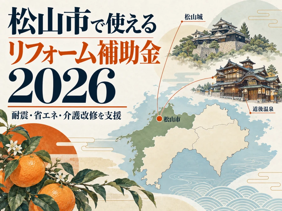 2026年に松山市で使えるリフォーム補助金