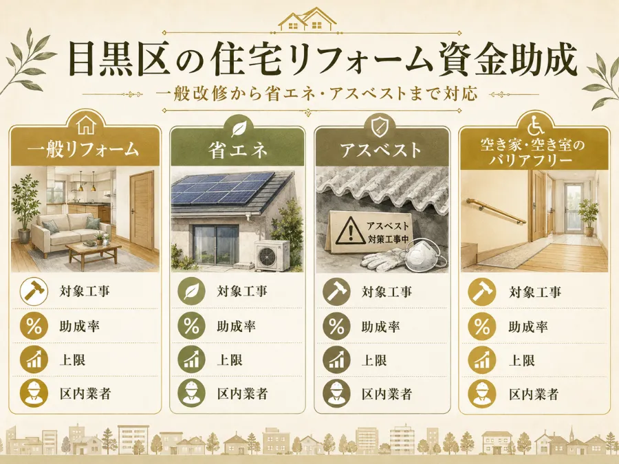 目黒区の住宅リフォーム資金助成
