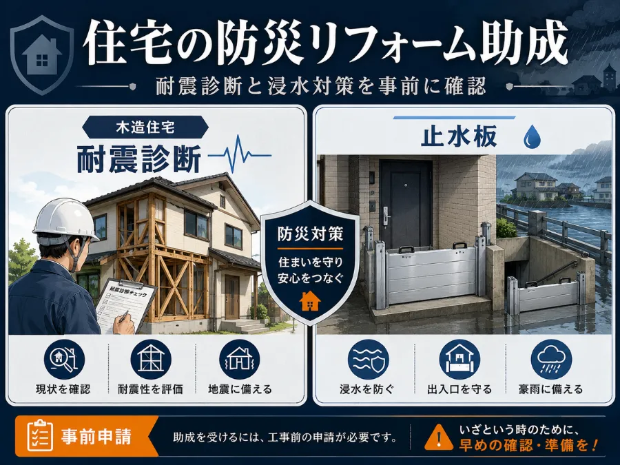 住宅の防災リフォーム助成