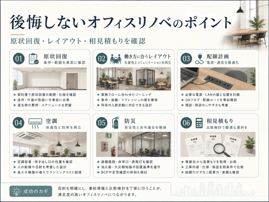 後悔しないオフィスリノベのポイント