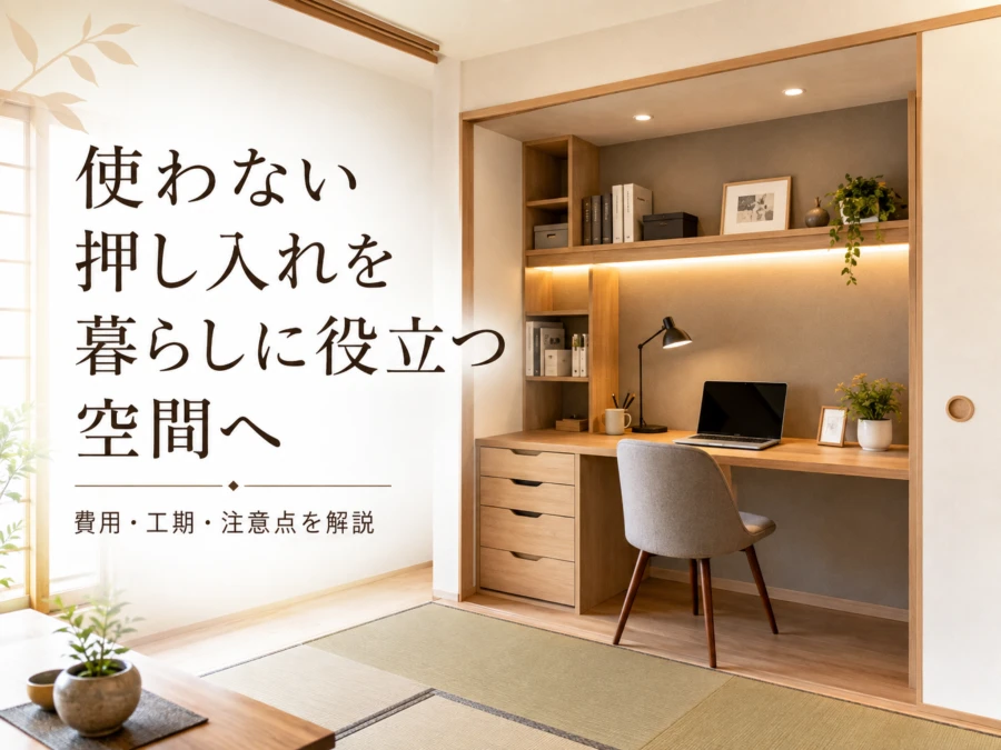 使わない押し入れを暮らしに役立つ空間へ