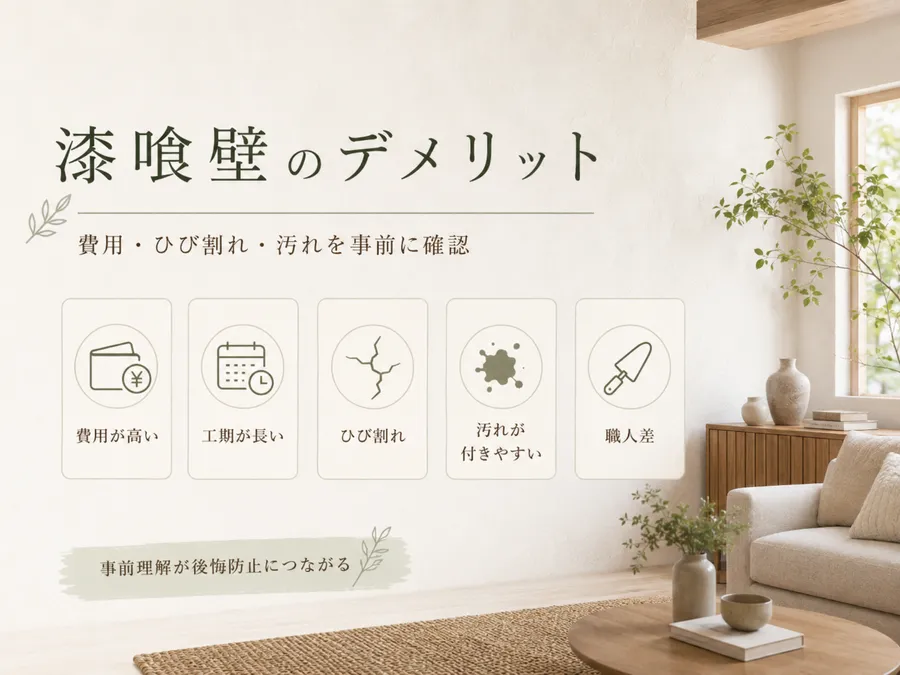 漆喰壁のデメリット