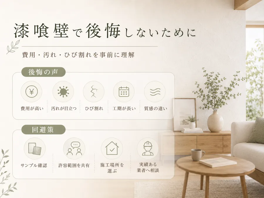 漆喰壁で後悔しないためのポイント