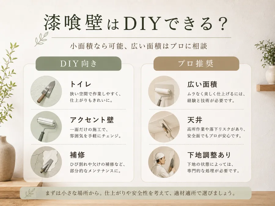 漆喰壁はDIYできるか