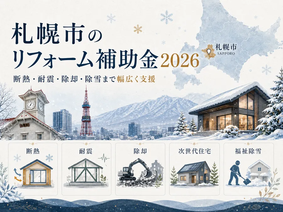 【2026年版】札幌市のリフォーム補助金｜寒冷地の断熱・耐震制度を徹底解説