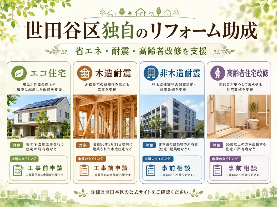 世田谷区独自のリフォーム助成制度
