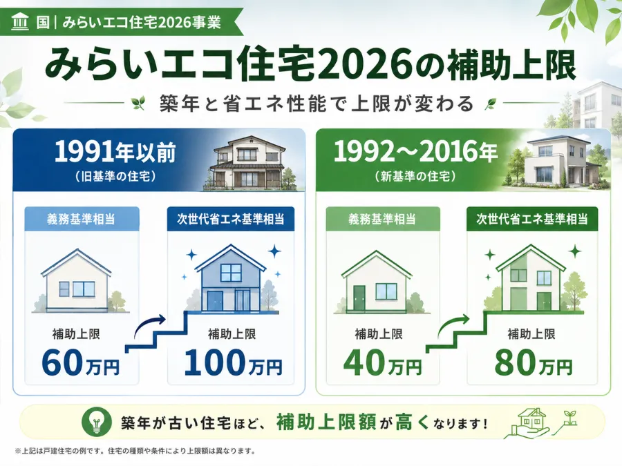 みらいエコ住宅2026の補助上限