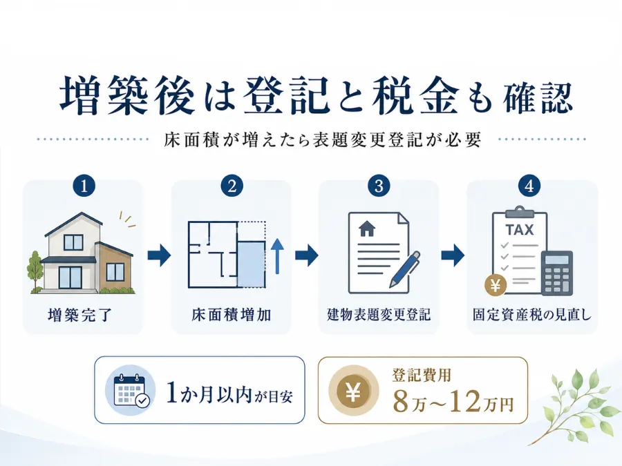 増築後の登記と税金