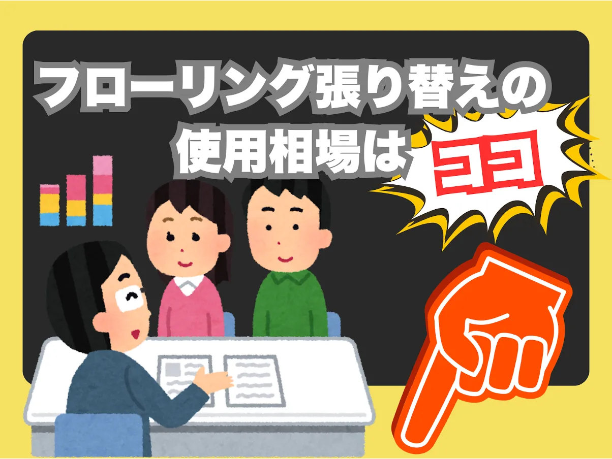 フローリング張り替えの費用相場