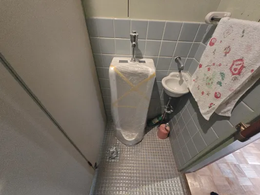 リフォーム前の洋便器と手洗い器